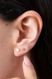 Heliophilia Silver Pendientes de Plata Esterlina 925